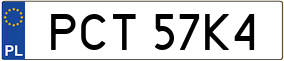 Trailer License Plate